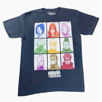 Naruto Shippuden - Group Grid T-shirt - Crunchyroll Exclusive